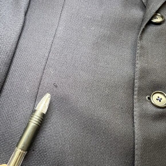 Ermenegildo Zegna High Performance Blazer Mens 40R Wool Jacket Navy Blue - Picture 6 of 16